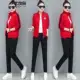 Gương nữ cửa hàng nữ 2019 xuân mới xuân xuân Phiên bản Hàn Quốc cổ áo rộng thể thao cỡ ba - Quần áo ngoài trời