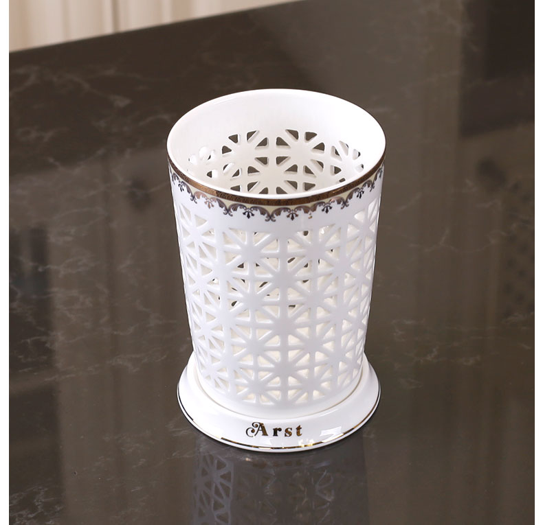 Ya cheng DE ceramic cylinder storage size of carve patterns or designs on woodwork chopsticks home cage drop hollow out creative up phnom penh is received