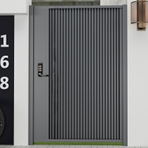 Stainless steel villa door open door to double iron art courtyard door Electric door Portal Garden Fence door