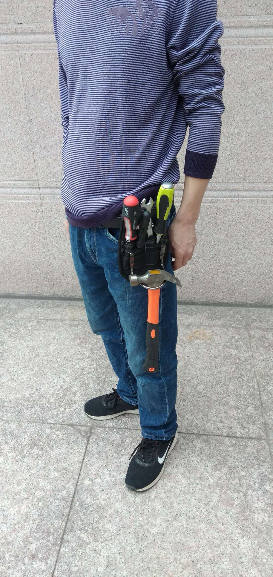 Small American brand multi-functional portable maintenance tool pocket thickened wear-resistant Oxford cloth electrician tool bag