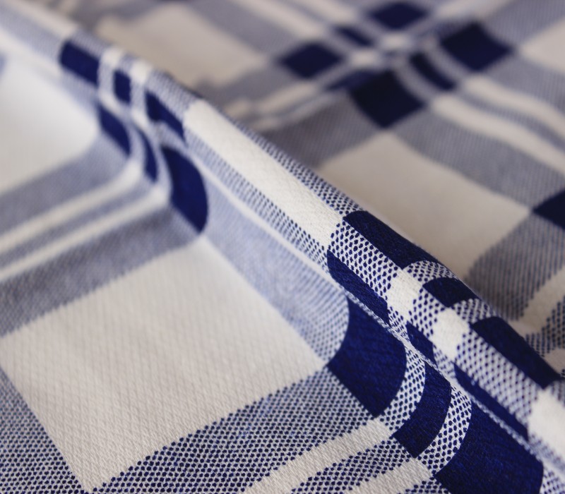 Tấm vải cotton, ký túc xá đại học một mảnh, 1 mét, giường đơn, trường đơn, tấm kẻ sọc màu xanh và trắng - Khăn trải giường bộ drap giường