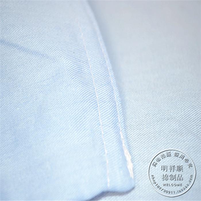 Sinh viên duy nhất màu xanh tinh khiết quilt cover đơn vị màu đào tạo quân sự sky blue quilt cover cotton duy nhất bìa giường màu xanh