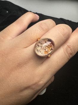 Pure natural ghost ring, 925 silver inlaid with live mouth, stone size 13*18mm, weight 8.3 grams, fidelity