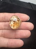 Pure natural ghost ring, 925 silver inlaid with live mouth, stone size 16*19mm, weight 10 grams, fidelity
