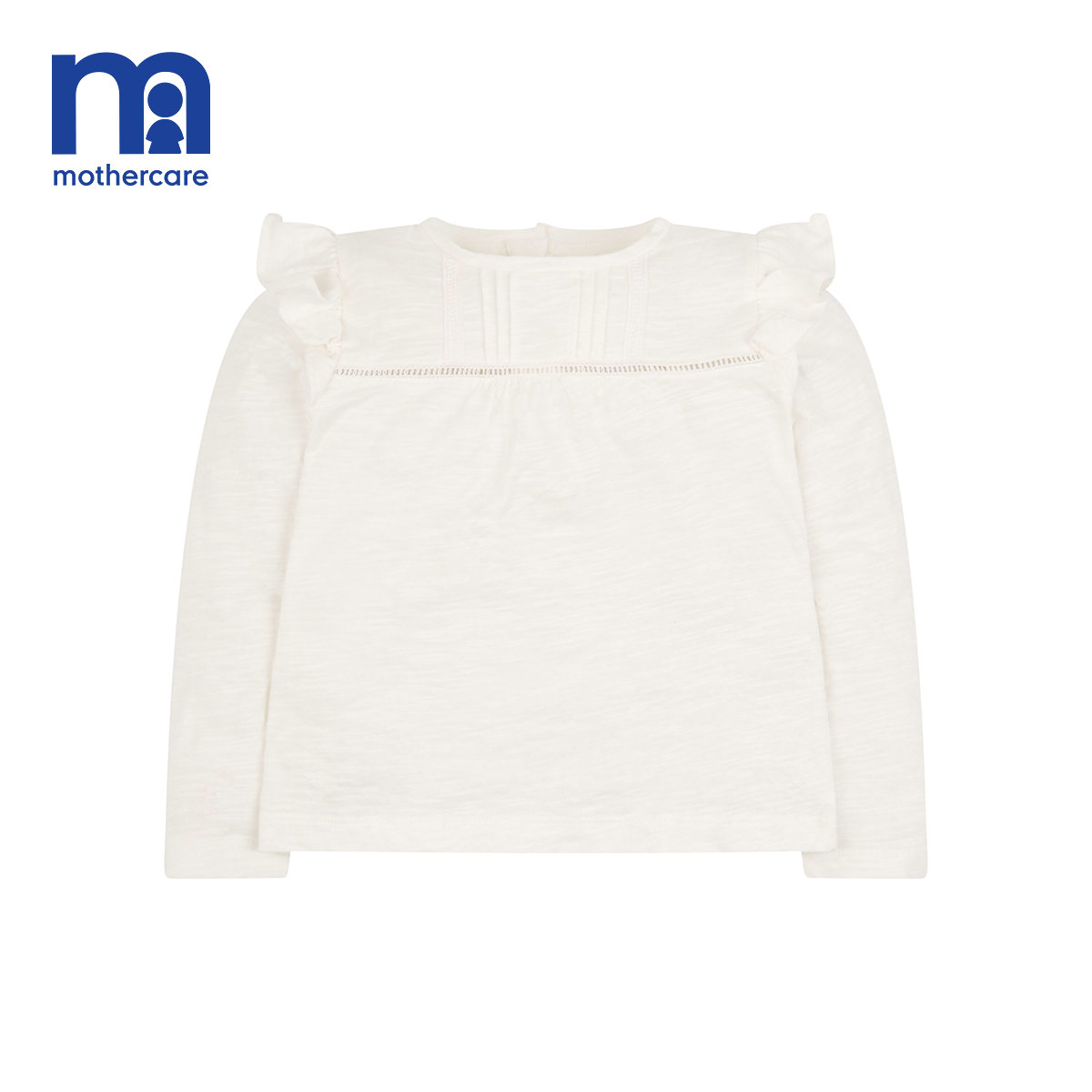 Mothercare Anh cô gái tìm nguồn cung ứng cô gái mùa xuân và mùa thu ngọt ngào quạt công chúa bông dài tay T-shirt.