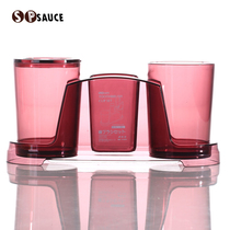 Japan SP SAUCE Creative toothbrush rack suit hanging frame toothbrushing cup mouthwatering cup toothpaste frame dental tool holder