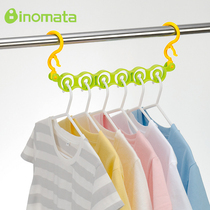 Japan Imports Inomata Clothes Hanger Clothes Rack Separation Hook Windproof Clothes Hanger Hooks Travel Portable Hang