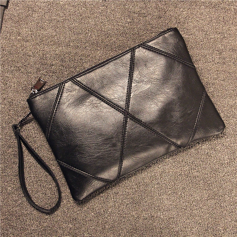 2020 New Clutch Bag Men Korean Edition Tide Fashion Lingge Handbag Male Japanese Social Youth Leisure Handbag