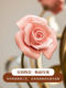 French Pastoral Style Living Room Chandelier, Mid-Century Nanyang Style Art Retro Ceramic Rose Flower High-End Bedroom Chandelier