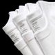 Three-Thread Fabric! Does Not Deform Even after Long Washing! 300g Heavyweight Pure Cotton White Short-Sleeve T-Shirt for Women, Loose Half-Sleeve Inner Wear for Men