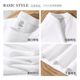 Three-Thread Fabric! Does Not Deform Even after Long Washing! 300g Heavyweight Pure Cotton White Short-Sleeve T-Shirt for Women, Loose Half-Sleeve Inner Wear for Men