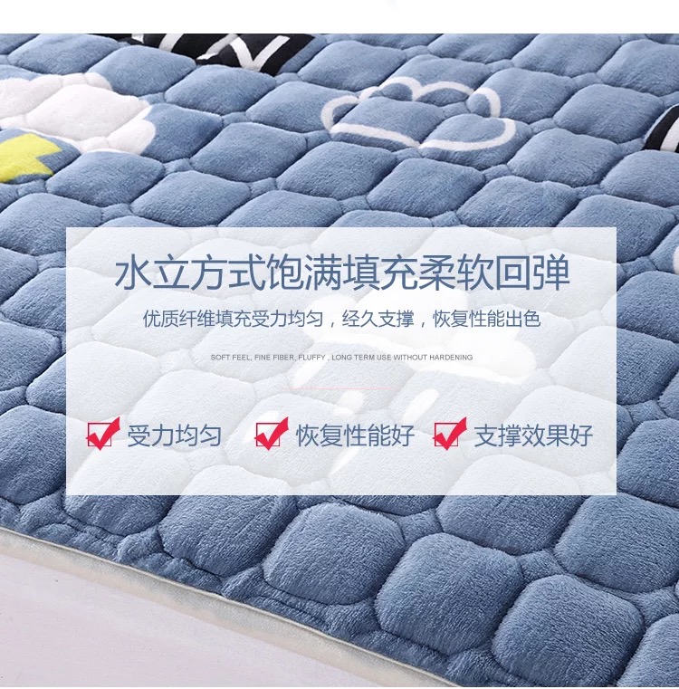 Ký túc xá dành riêng nệm pad dày bò đồ dùng học tập nơi ăn nghỉ 0.9 / 1.2 / 1.5 / 1.8m mét thảm giường - Nệm nệm mút