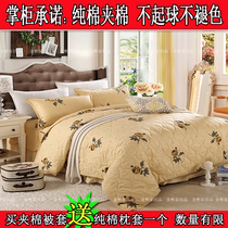 Pure cotton quilt cover 100% cotton cotton padded air conditioning quilt cover 1 5m bed 1 8 bed 200x230cm