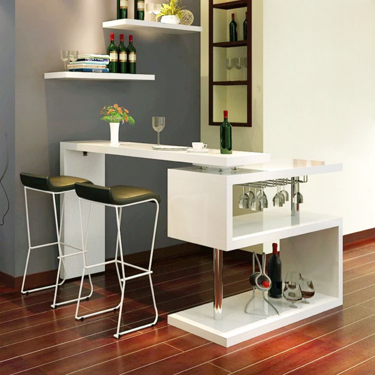 Купить Компьютерный стол Белым рояльным лаком, что испечь поворотный ...