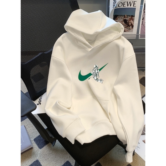 Outlet trendy autumn and winter men's and women's ins couple's popular casual hooded sweatshirts are versatile and trendy