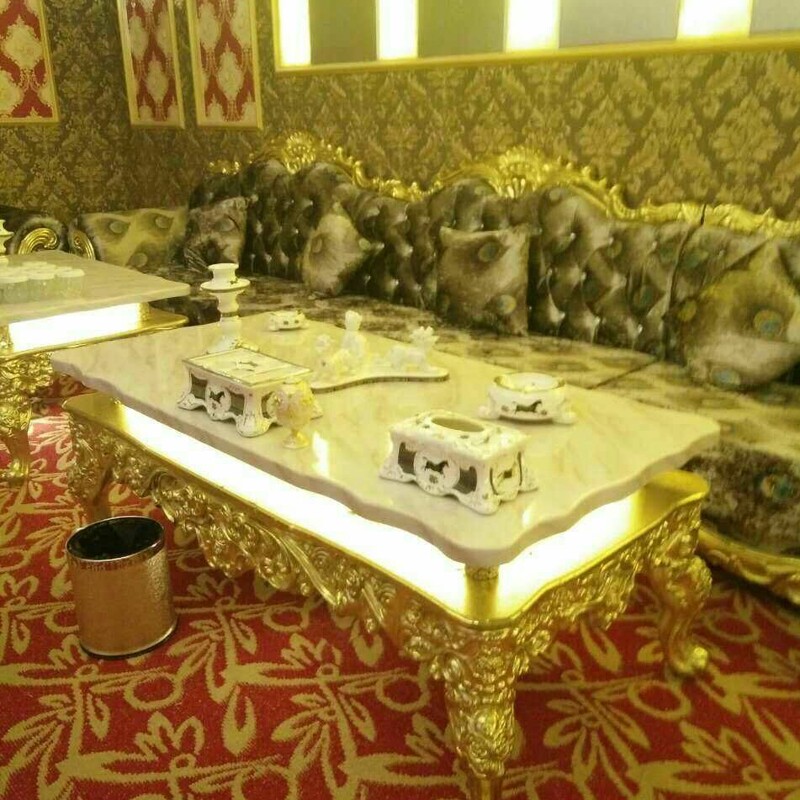 Manufacturer Direct sales 2019 new Eurostyle KTV Tea Table Shine Bar Bar Bench Marble Table Custom KTV Table-Taobao