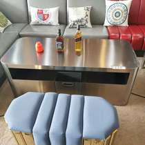 Bar KTV table Stainless steel table coffee table Sofa combination card seat Loose table coffee table Bar stool bar chair manufacturers custom