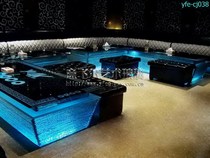 KTV coffee table Night bar Tempered glass luminous coffee table Jane European spot KTV table bar deck tea table