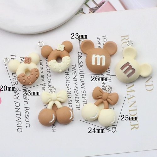 Аксессуар, аксессуары ручной работы, ручка, чай с молоком с бантиком, серьги, подвеска, «сделай сам»