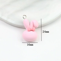 № 9 Розовая головка кролика (с железным кольцом) N401