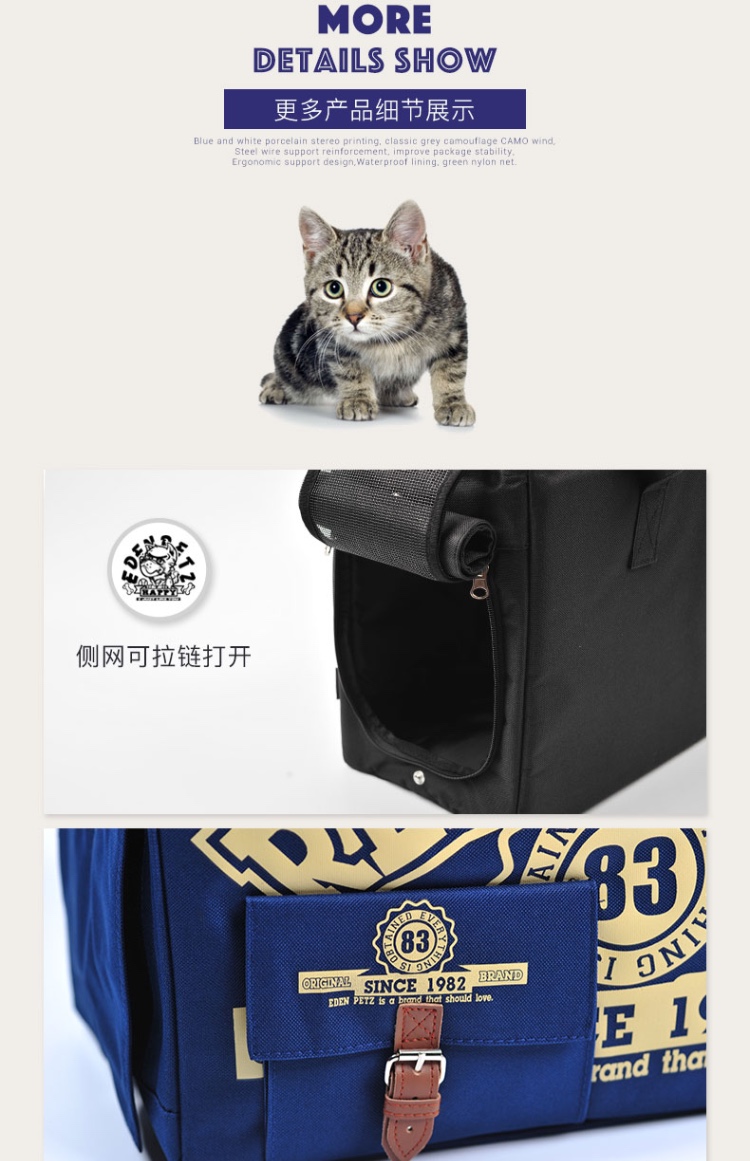 IDEXX mèo túi thú cưng ba lô ra khỏi túi xách tay mèo túi lồng vai mèo vật nuôi - Cat / Dog hàng ngày Neccessities bình nước treo chuồng