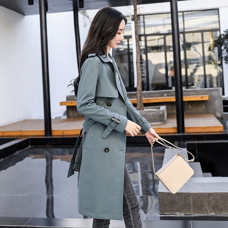 2022 New early spring big cards Aging Fashion Windjersey Woman Middle of the day Euro-goods early spring autumn jacket European station