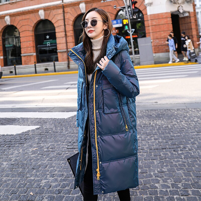 In 2021, the original design of the new winter coat is a thickening tide of the feather of the feather