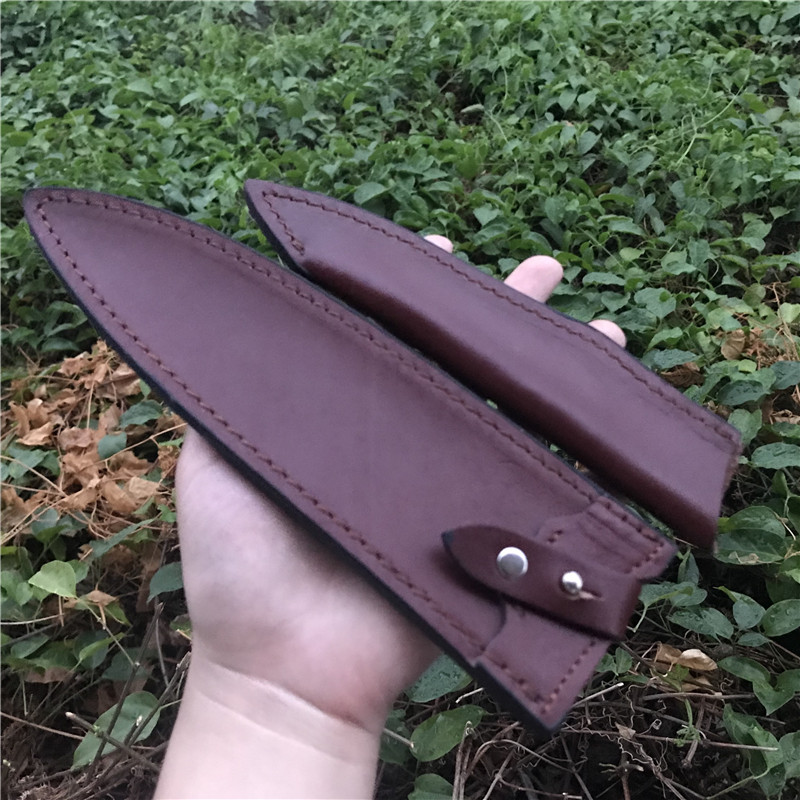 Cow Leather Knife Sheath Knife Sheath 8 Inch Bull Knife Set Water Fruit Knife Sheath Knife Sheath Kitchen Leather Sheath Kitchen Leather Sheath Knife Shell