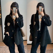 European double-sided cashmere coat womens short double-sided suit small man spring 2021 New woolen jacket