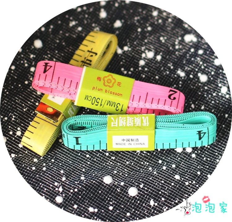 (Bubble Home) Soft ruler 100cm Candy Color Making Eva Clothes Aids Measurement Size
