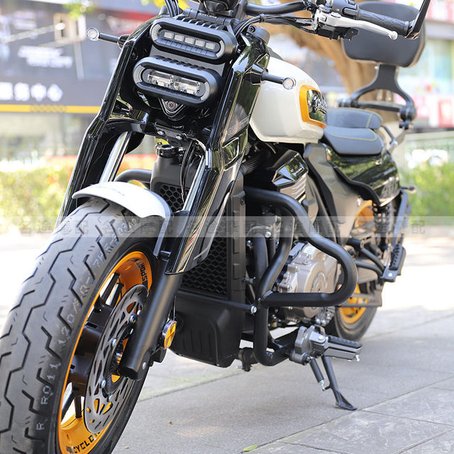 Suitable for Sekolong AQS401 cruise motorcycle modified front guard and anti-fall bar SR400-3C anti-fall frame