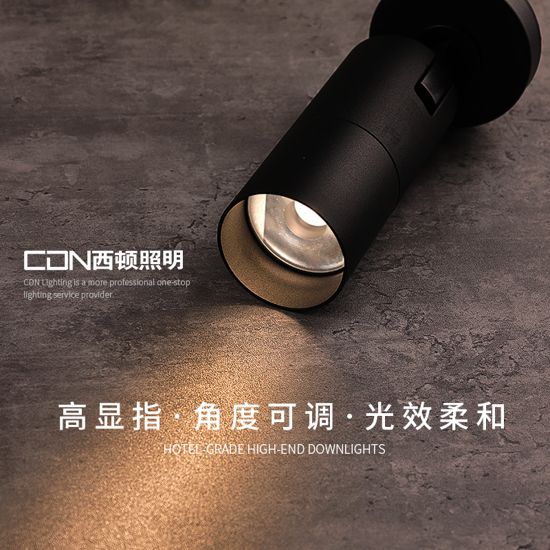 West Ton Lighting Menswear Spotlight Free Suction Top Style Living Room Background Wall Clothing Shop For Commercial Adjustable Corner Spotlight