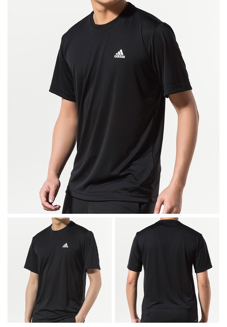 Adidas Official Short Sleeve Men's Tennis Sports Casual T-shirt