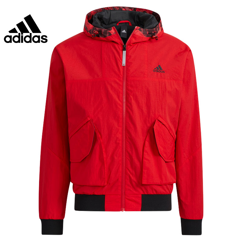 Adidas Official Men's Sports Training Casual Hooded Jacket