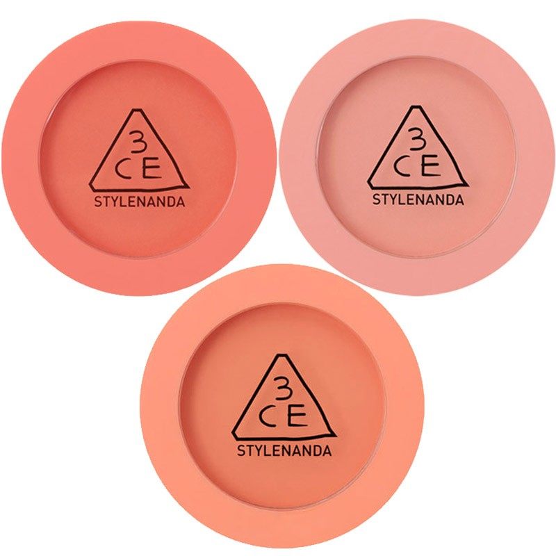 多色选 3CE单色腮红 裸粉/蜜桃橘/裸米/烟粉