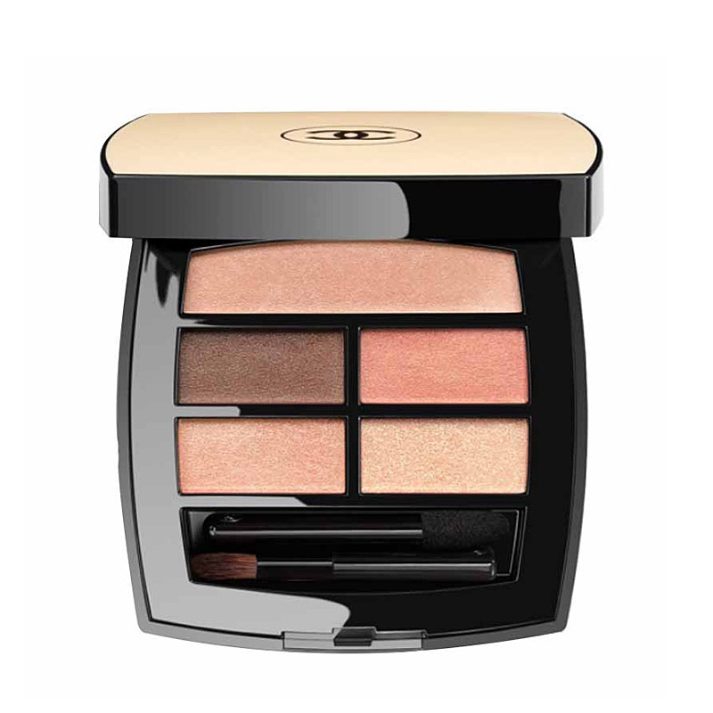 香奈儿CHANEL米色五色眼影盘小样#warm#tender#deep#medium#时尚试色中小样2.2g-带盒