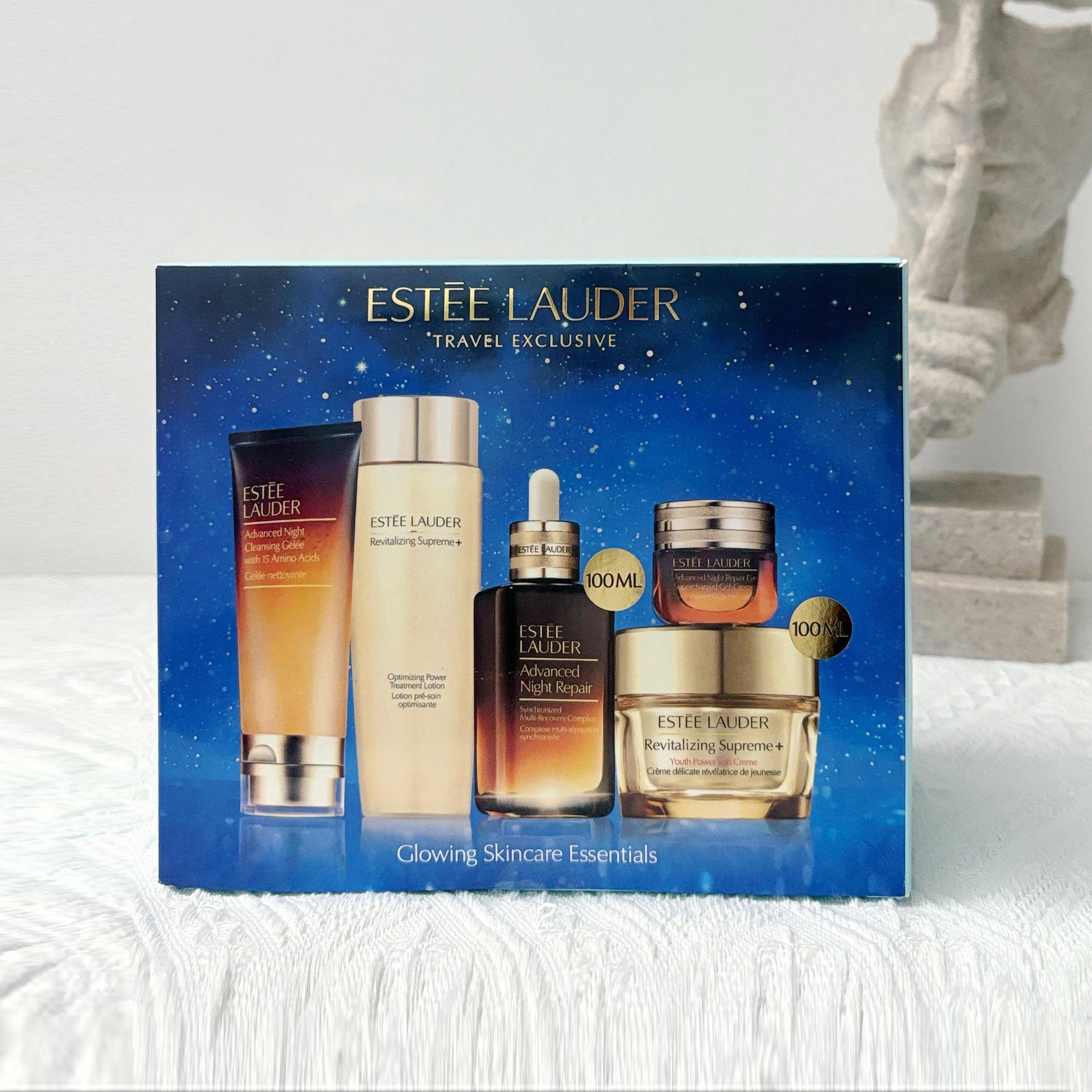 正装-雅诗兰黛ESTĒELAUDER小棕瓶精华眼霜原生液智妍面霜洁面五件套-配礼袋
