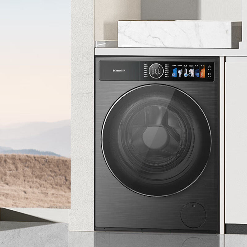 创维滚筒12公斤洗衣机F1299ZDHT_云熙灰