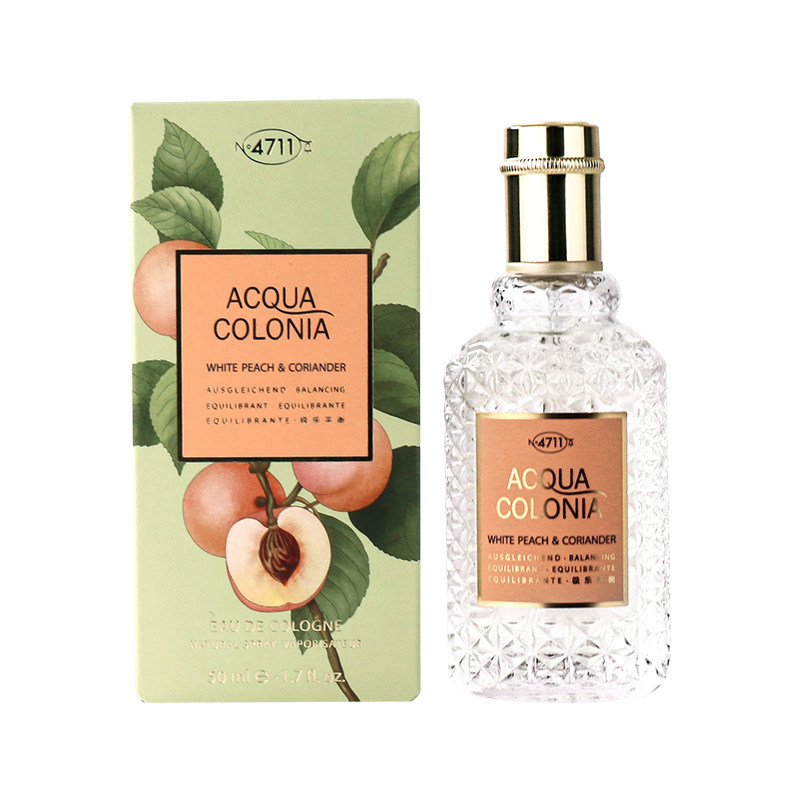 德国科隆4711古龙淡香水白桃香菜芫荽 EDC50ml/170ml 清新自然送礼物