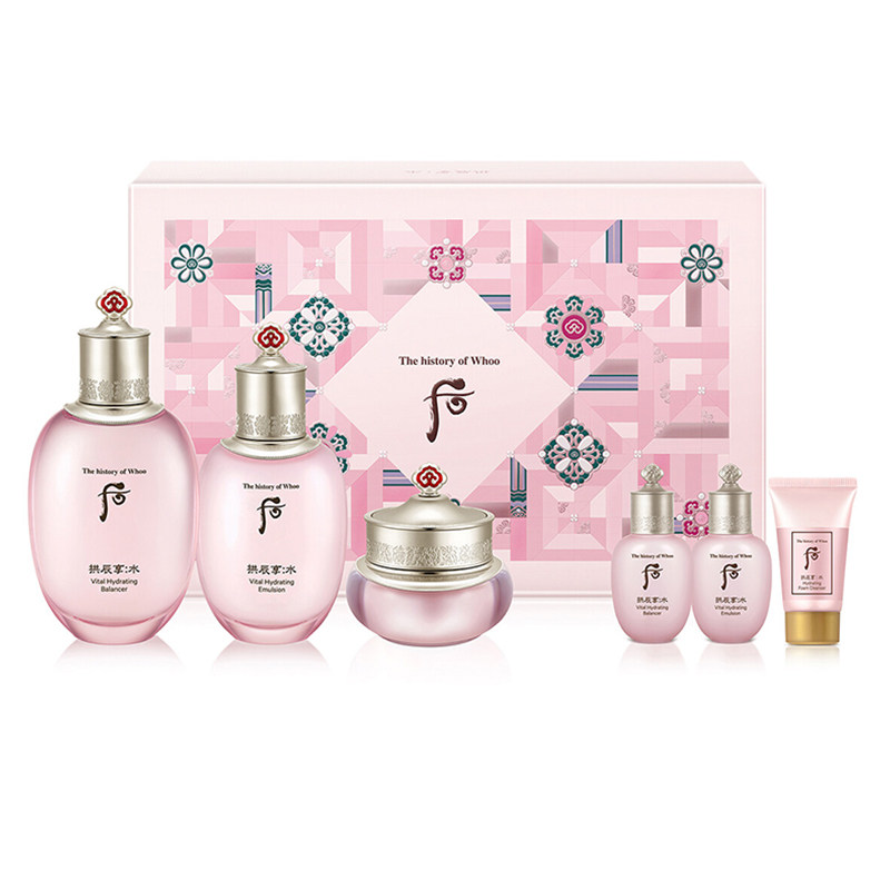 韩国whoo后拱辰享水妍三件套盒护肤品套装 免税版