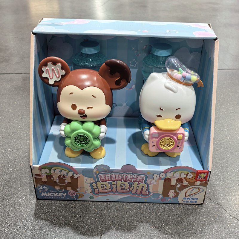 Sam's Store Purchased a Disney Electric Bubble Machine Set, Donald Duck and Mickey Mouse Musical Bubble Blowing Toy, Children's Gift Sam's Store Purchased a Disney Electric Bubble Machine Set, Donald Duck and Mickey Mouse Musical Bubble Blowing Toy, Children's Gift