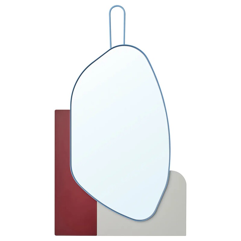 Ikea Ps 2026 Mirror Makeup Mirror Tabletop with Stand Decorative Mirror Hook Hanging 26X38Cm
