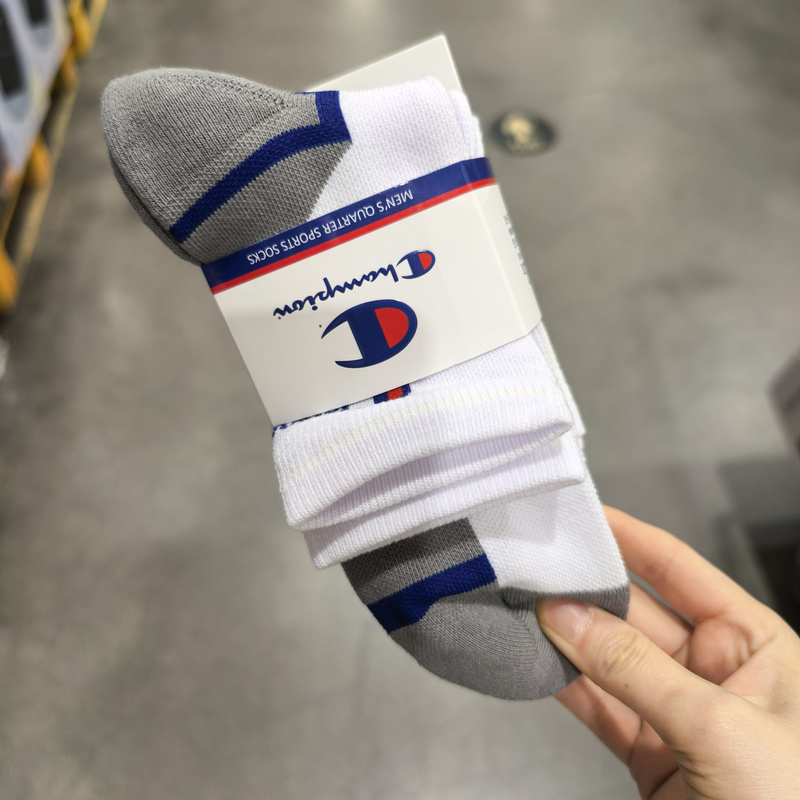 Sam's Store Purchase: Champion Trendy Brand Towel-Soled Sports Socks, Unisex Mid-Calf Socks, Sweat-Absorbent and Breathable