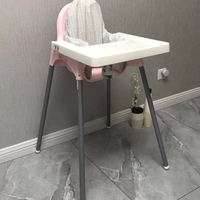 Розовый стул+белый стол+подушка Carenmi