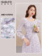 Yishabufeifangluo chiffon dress ຂອງແມ່ຍິງພາກຮຽນ spring ແລະດູໃບໄມ້ລົ່ນຝຣັ່ງສູງແອວສູງສີ່ຫຼ່ຽມມົນ skirt niche retro ສິ້ນຍາວ