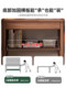 Solid Wood Computer Desk for Small Apartments, Integrated Desk and Bookshelf with Pegboard, Bedroom Bedside Small Table, Children's Study Desk