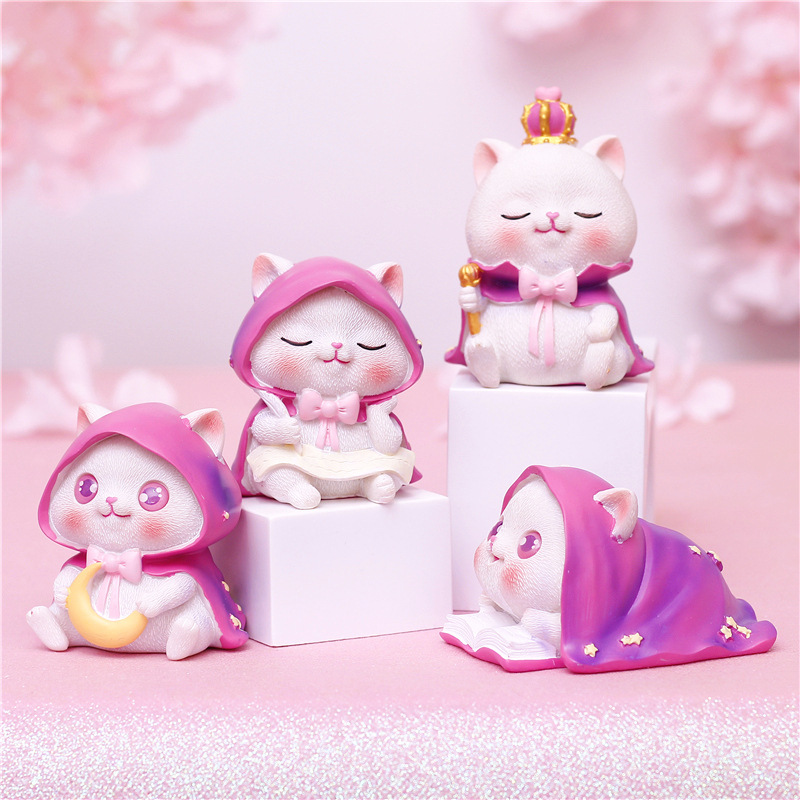Vitality Meow Meow blind box Magic Cat birthday gift Cake baking decoration Car decoration Girl heart small gift