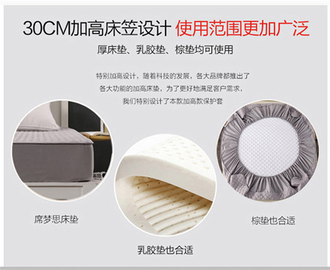 Fitted mảnh duy nhất của bông 100% cotton bông dày mùa xuân nệm bảo vệ trượt nắp 1.5m1.8 m - Trang bị Covers Ga phủ giường là gì