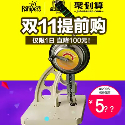 Semi-automatic buckle machine steel buckle display rack with ring without ring buckle eye spray cloth knife scraper cloth chicken eye buckle advertising buckle machine