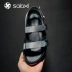 Shalai 2019 sandal mới mùa hè nam mang giày đế bệt thời trang - Sandal giày tây Sandal